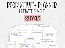 Load image into Gallery viewer, Productivity Planner Printable Bundle