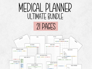 Medical Planner Printable Bundle