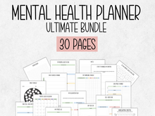 Load image into Gallery viewer, Mental Health Planner Printable Bundle

