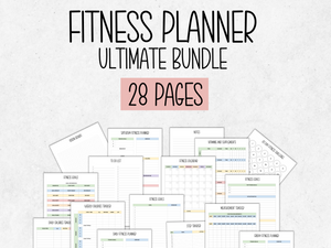 Fitness Planner Printable Bundle