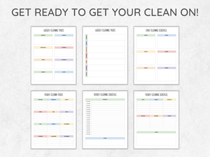 Cleaning Planner Printable Bundle